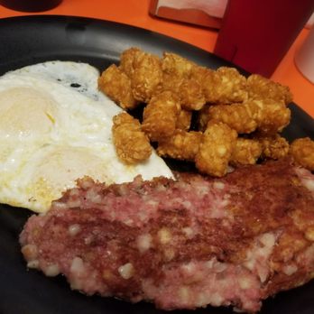 Little Dipper Diner - Corned beef hash. Tots were best thing on table. - Sandwiches Near Me - Anchorage, Alaska