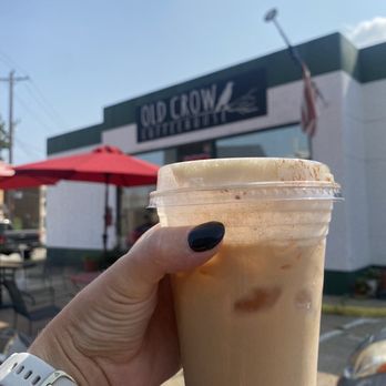 Old Crow Coffeehouse - Pumpkin cold brew with pumpkin cinnamon cold foam - Coffee & Tea Near Me - Ambridge, Pennsylvania