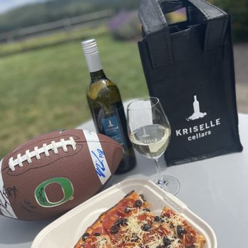 Kriselle Cellars - Football, pizza and good wine. What more can one ask for? - Wineries Near Me - White City, Oregon