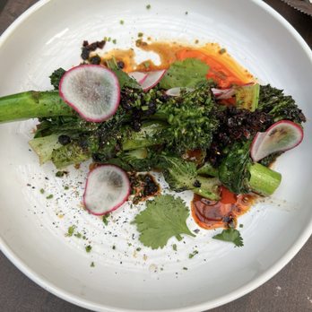 Little Bull - CHARRED BROCCOLONI - I wish the stalk had been cooked longer. - Bars Near Me - Durham, North Carolina Little Bull - CHARRED BROCCOLONI - I wish the stalk had been cooked longer. - Bars Near Me - Durham, North Carolina