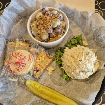 Chicken Salad Chick - Olivia's Old South scoop with Grape salad - Chicken Shop Near Me - Coral Springs, Florida Chicken Salad Chick - Olivia's Old South scoop with Grape salad - Chicken Shop Near Me - Coral Springs, Florida