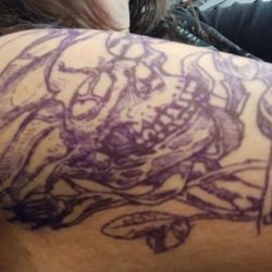 Skintricate Tattoo Company - Half finished tattoo