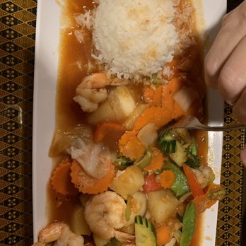 My Thai Restaurant - Sweet and sour shrimp with many of the shrimp eaten. - Thai Near Me - Bradenton, Florida My Thai Restaurant - Sweet and sour shrimp with many of the shrimp eaten. - Thai Near Me - Bradenton, Florida