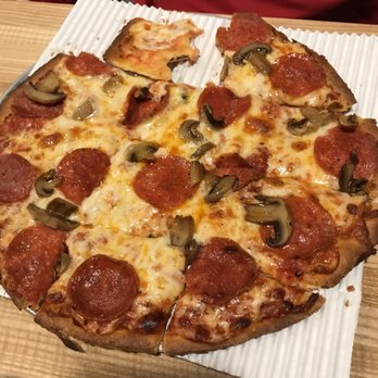 Marco's Pizza - a pepperoni and mushroom pizza - Pizza Near Me - Boiling Springs, South Carolina