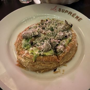Le Suprême - Mushroom tart (get this!!) - French Near Me - Detroit, Michigan Le Suprême - Mushroom tart (get this!!) - French Near Me - Detroit, Michigan