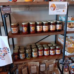 Salsa, pepper jars, and brittle mixes