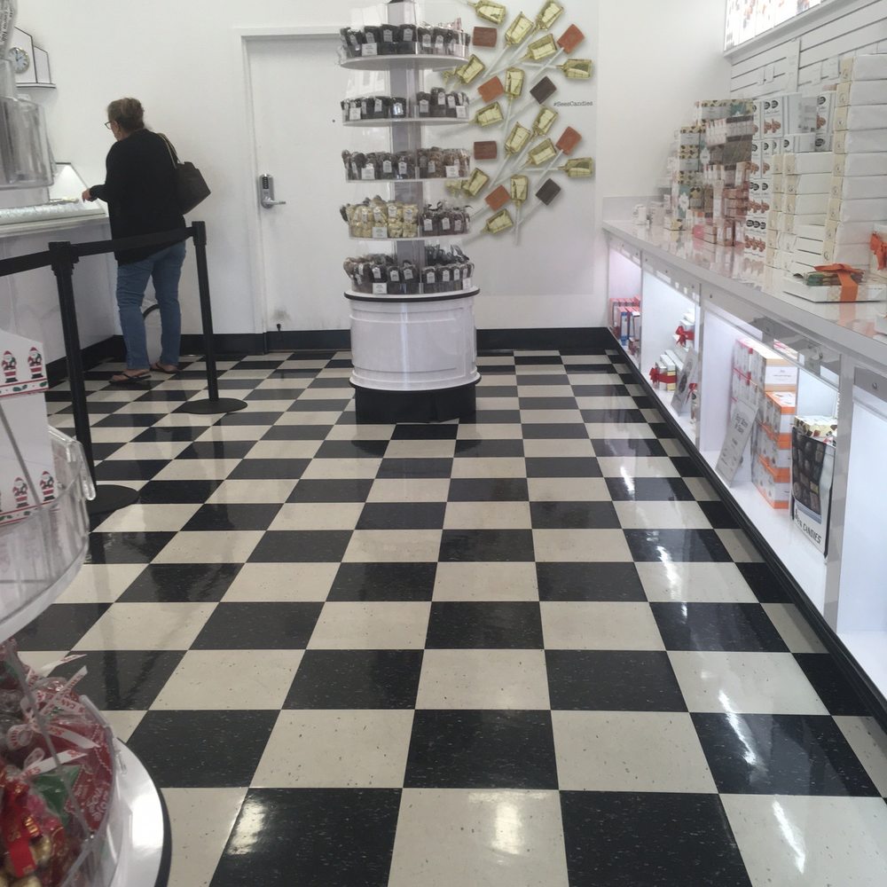 Iconic black and white tile floor Iconic black and white tile floor
