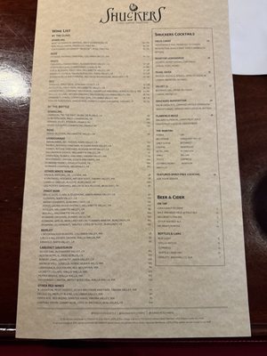 Menu photo 8 SHUCKERS OYSTER BAR Seattle, WA Menu photo 8 SHUCKERS OYSTER BAR Seattle, WA