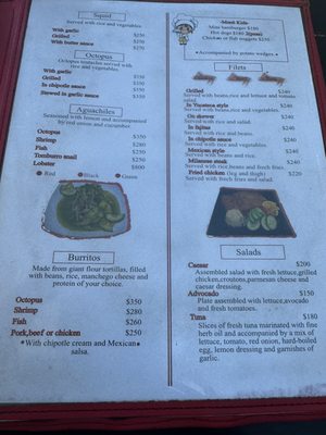 Menu photo 2 Miramar Isla Mujeres, ROO Menu photo 2 Miramar Isla Mujeres, ROO
