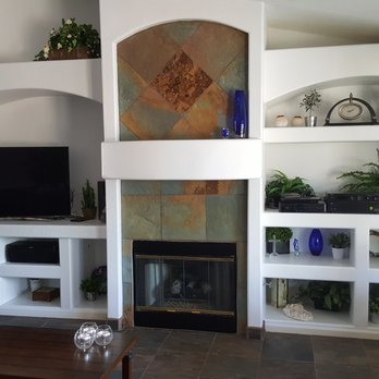 KNC Contracting - Entertainment center with slate focal point - General Contractors Near Me KNC Contracting - Entertainment center with slate focal point - General Contractors Near Me
