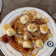 Photo of Mom's Cafe & Catering - Plattsmouth, NE, United States. Cinnamon roll French Toast