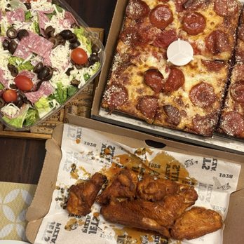 Jet's Pizza - Antipasto Salad, Detroit-Style 8 corner pizza, Jet's Wings - Pizza Near Me - Las Vegas, Nevada Jet's Pizza - Antipasto Salad, Detroit-Style 8 corner pizza, Jet's Wings - Pizza Near Me - Las Vegas, Nevada