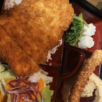 Sushi Nari - Lunch-Chicken Katsu Bento Box with miso soup - Sushi Bars Near Me - Columbia, Maryland Sushi Nari - Lunch-Chicken Katsu Bento Box with miso soup - Sushi Bars Near Me - Columbia, Maryland