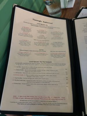 Menu photo 2 Thai Angle Restaurant Durham, NC