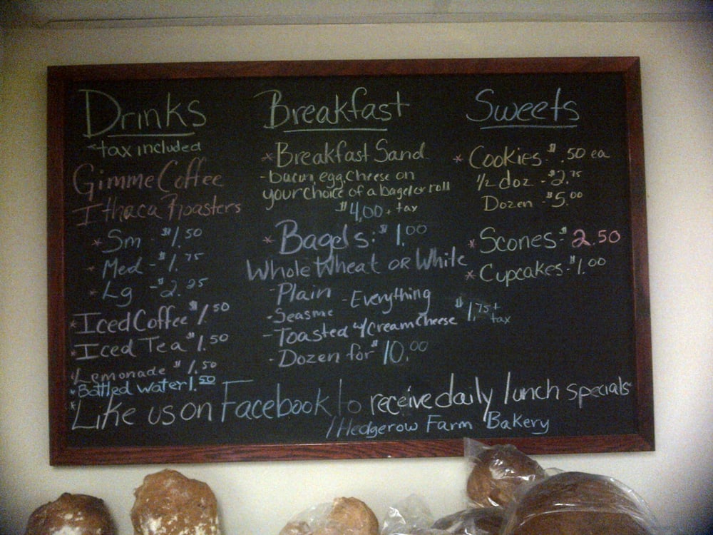 Food from Hedgerow Farm Bakery
