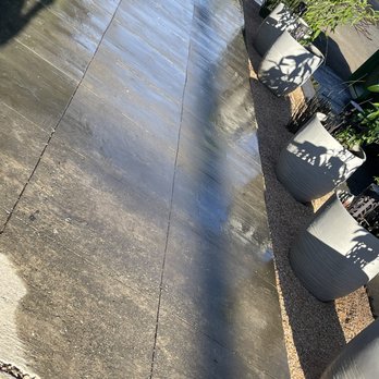 Broadway Landscape Materials - after front left- wetting down the finger path fines - Landscaping Near Me - American Canyon, California