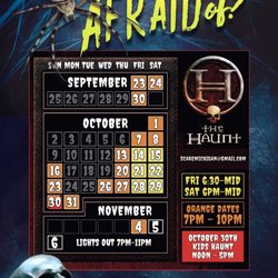 The Haunt - 2022 Schedule