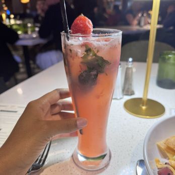Dapper Dine & Lounge - Strawberry basil refresher - mocktail - Cocktail Bars Near Me - Riverside, California