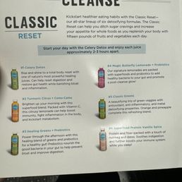 The six drinks for the all day classic reset. None were too bad.some actually tasty! The six drinks for the all day classic reset. None were too bad.some actually tasty!
