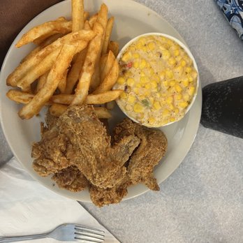 His Place Eatery - Fried Chicken, corn, and fries - Southern Near Me - Indianapolis, Indiana