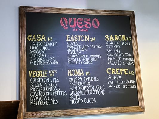 Menu photo 2 Queso At Casa Easton, PA
