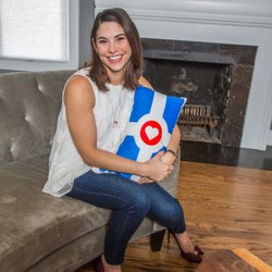 Kelly Lavengood - Good Living Indy - We love these Indiana shaped pillows that we had especially made for our clients!