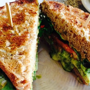Geppetto's Caffe - Chicken, brie, and pesto on sunflower wheat. - Sandwiches Near Me - Orinda, California