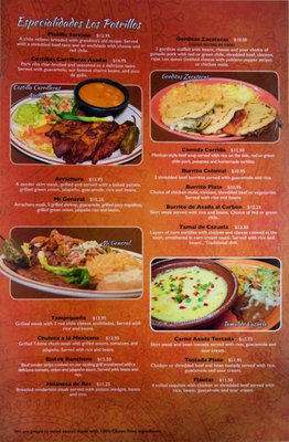 Menu photo 7 Los Potrillos Santa Fe, NM