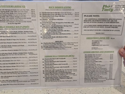 Menu photo 3 Pho Tasty Artesia, CA