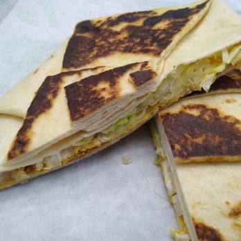 Taco Bell - Inside Beef Crunchwrap  Supreme (regularly $5.49, but right now it's buy one get one free on UberEats). Hardly any beef :( - Fast Food Near Me - Gloucester, Ontario