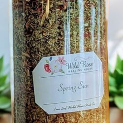Wild Rose Healing House - Lemon Verbena, Red Clover, Calendula, Dandelion Root, Goldenrod, Rose Petals, Astraglus
