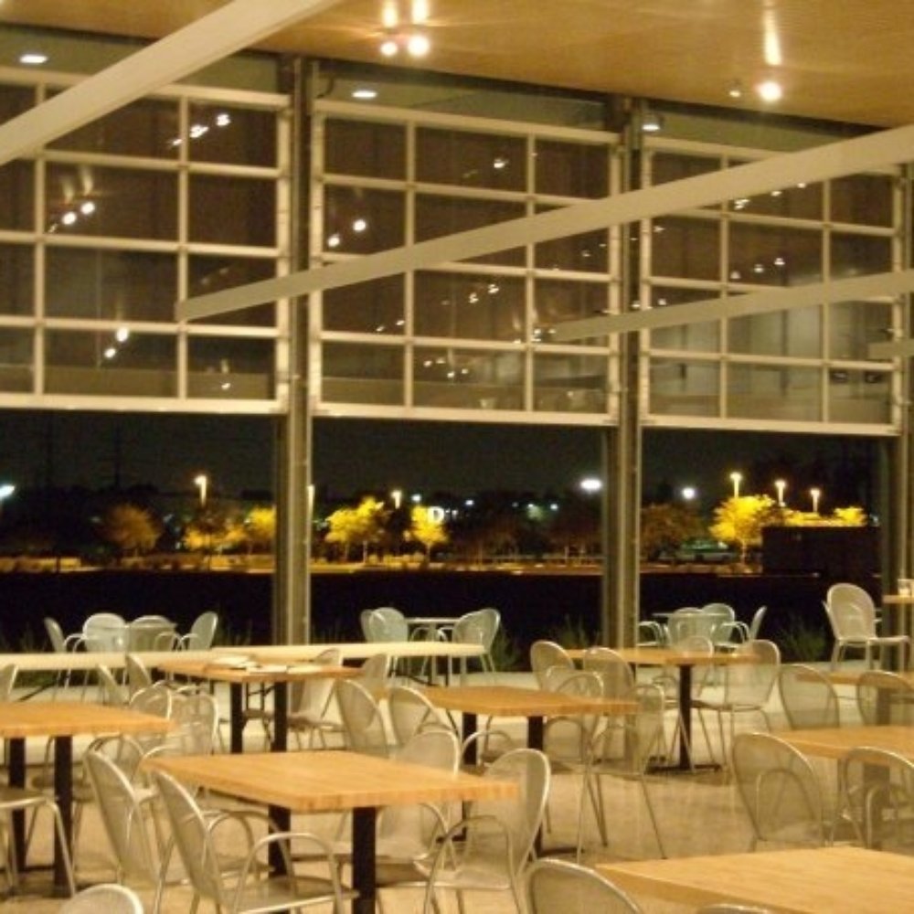 Commons Coffeehouse - Interior shot with garage doors open - Coffee & Tea Near Me - Gilbert, Arizona