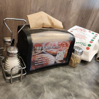 Brooklyn Pizzeria - On every table - Pizza Near Me - Spring, Texas Brooklyn Pizzeria - On every table - Pizza Near Me - Spring, Texas