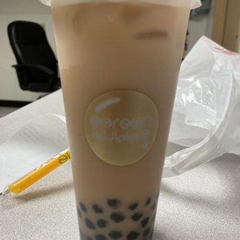 Mr Green Bubble - Earl Grey Milk Tea with Boba - Bubble Tea Near Me - Union City, California