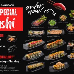 Gu Ramen Taps & Tapas - New Sushi Menu !!
Available every Thursday-Sunday.
Come try it and let us know your favorite roll.
See you at Gu Ramen Longbeach