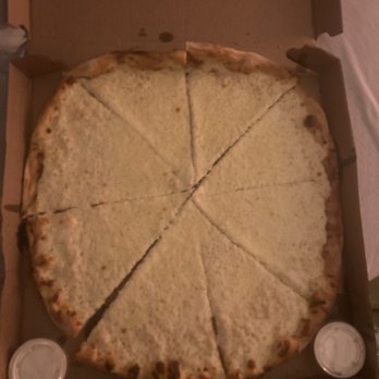 Boston Crust - What's in this photo? Apparently their signature Classic Cheese Pizza. No marinara - Italian Near Me - Boston, Massachusetts
