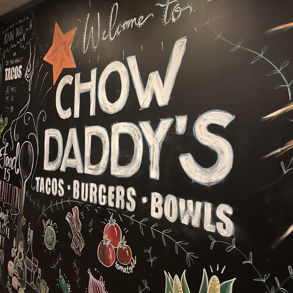 Chow Daddy's - a blackboard with chalk drawings on it - New American Near Me - Hilton Head Island, South Carolina Chow Daddy's - a blackboard with chalk drawings on it - New American Near Me - Hilton Head Island, South Carolina