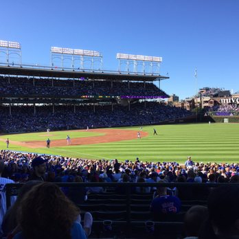 Wrigley Field - View from section 239 in the outfield terrace box corner - Stadiums & Arenas Near Me - Chicago, Illinois