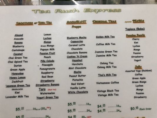 Menu photo 3 Tea Rush Express McAllen, TX Menu photo 3 Tea Rush Express McAllen, TX