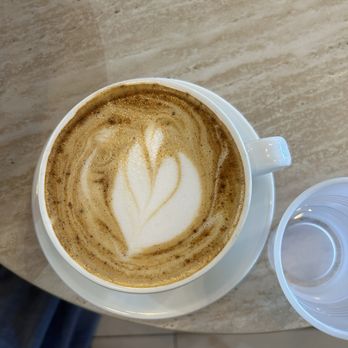 Jabal Coffee House - Jabal latte with almond milk - Coffee & Tea Near Me - Raleigh, North Carolina