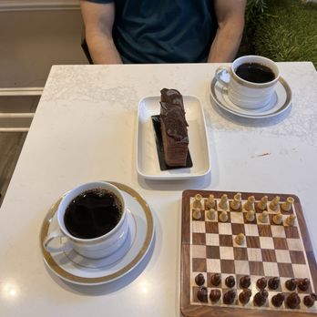 Chez Alice Cafe & Bakery - Black coffee and cake - Coffee & Tea Near Me - Princeton, New Jersey