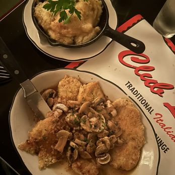 Club Lucky - Veal Marsala and Skillet Parmesan Whipped Potatoes - Italian Near Me - Chicago, Illinois Club Lucky - Veal Marsala and Skillet Parmesan Whipped Potatoes - Italian Near Me - Chicago, Illinois