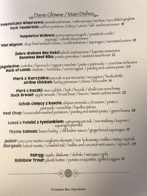 Tradycja Polish Fusion Cuisine by null