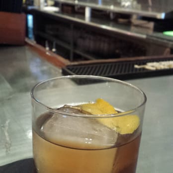 Craft Street Kitchen - Smoked Old Fashioned. I never drink bourbon, but I do drink this. - New American Near Me - Trinity, Florida