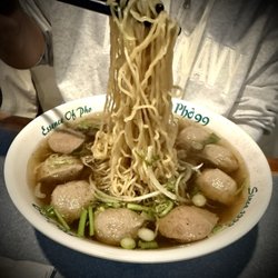 Beef Meatballs with Egg Noodle