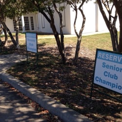 The Golf Club - Love how they have parking spots for the golf leaders for the women's, men's, and senior golf leaders!