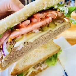 Huge sandwich portions. Huge sandwich portions.