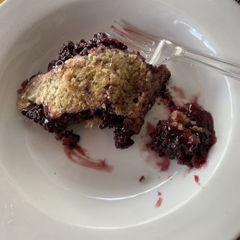 Doc's 321 Cafe - Our ice cold congealed blackberry cobbler - Barbeque Near Me - Cosby, Tennessee