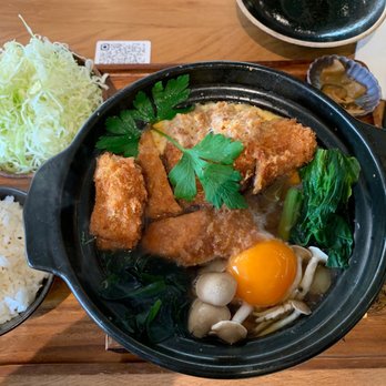Kobuta And Ookami - Hire Katsu Nabe ($22); comes with a side of rice and cabbage salad - Japanese Near Me - Seattle, Washington Kobuta And Ookami - Hire Katsu Nabe ($22); comes with a side of rice and cabbage salad - Japanese Near Me - Seattle, Washington