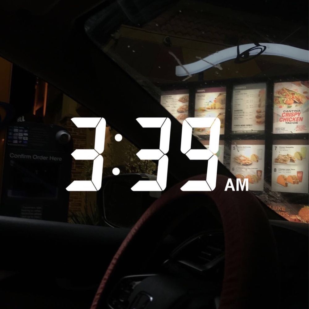 Mind you. We were already outside for a while before i took the picture. Even went through the drive thru twice.